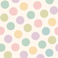 colorful pastel polkadot pattern background vector