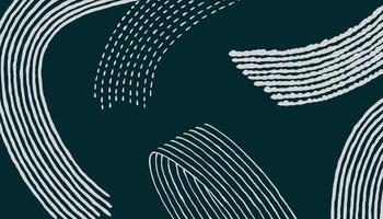 Hand drawn brush line abstract curvy stripes with different weight and texture pattern, Japanese and ethnic imperfect hand paint background, simple graphic for textile, carpet vector