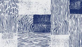 A modern patchwork of organic linework and tactile textures, inspired by wood grains, waves, and hand drawn motion. The nature rhythm through abstract simplicity for textile, carpet, decoration vector