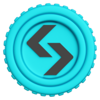 Bitget Coin Crypto 3d Illustration png
