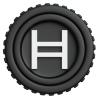 Hedera Coin Crypto 3d Illustration png