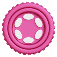 Polkadot Coin Crypto 3d Illustration png