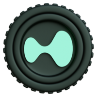 Hyperliquid Coin Crypto 3d Illustration png