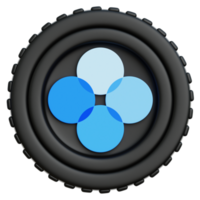 OKB Coin Crypto 3d Illustration png