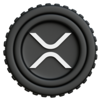 XRP Coin Crypto 3d Illustration png