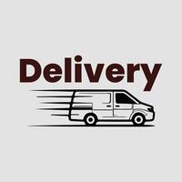 Express delivery logo design template vector