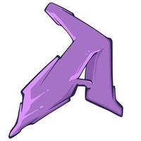 A Graffiti Font Typography vector