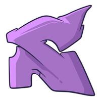 S Graffiti Font Typography vector
