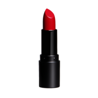 Classic red lipstick on a transparent background showcasing elegance and timeless beauty for makeup and cosmetic purposes. png