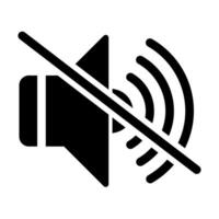 Silent Sound off flat icon for your web design, logo, UI. illustration vector