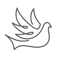 Symbol of a pigeon. vector