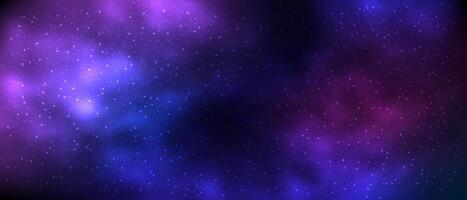 Colorful cosmic background with stars vector