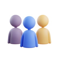 Three abstract figures on transparent background png