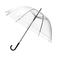 Clear bubble umbrella on transparent background png