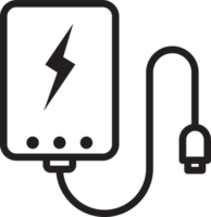 power bank outline icon for your web design, logo, UI. illustration png