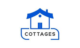 Modern Cottages Logo Design Template vector