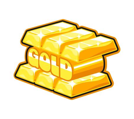 Gold bar casino gambling Y2K groovy retro sticker