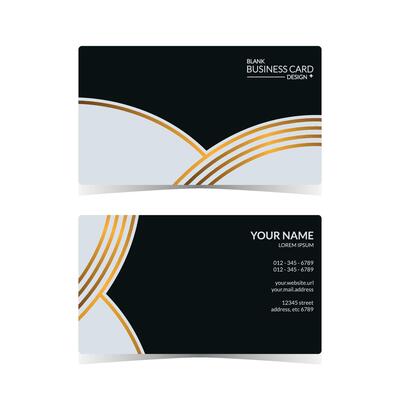 luxury blank business card design