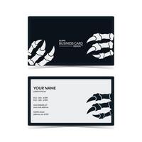business card design with dark or horror themes vector