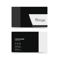 futuristic business card design template vector