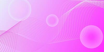 Bright pink background with simple wavy line pattern. Trendy simple dynamic color. EPS10 vector