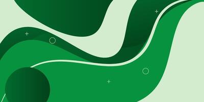 Abstract green wavy curved background. Simple and colorful natural patterned background design. EPS10. vector