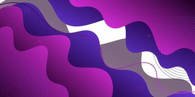 Abstract purple wave banner background. Simple wave pattern with fluid shapes on a bright white background. eps10. vector