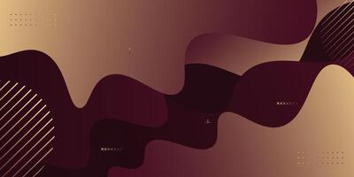 Abstract dark brown wave futuristic background. Realistic wave shadow pattern design. Cool banner background. eps10 vector