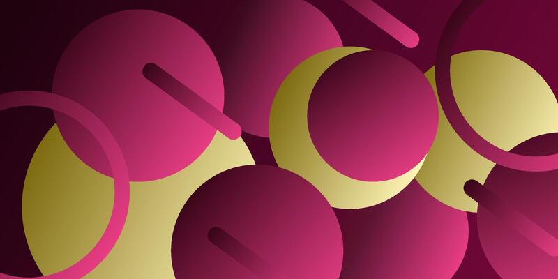 Abstract colorful pink and brown gradient circle background. Trendy and simple geometric circle pattern design. Eps10