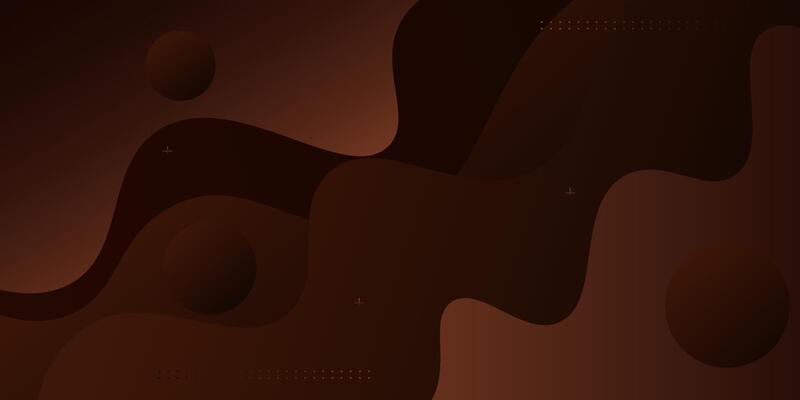 Realistic dark brown abstract dynamic color wave pattern. Trendy wave pattern element background. Eps10