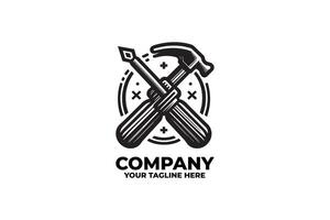 Monochrome Craftsmanship Badge Vintage Logo vector