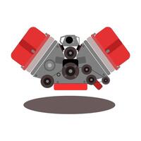 Two cylinder engine vector