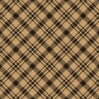 brown scottish tartan plaid checkered stripes flannel pattern background suitable for textile print vector