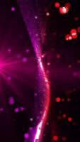 Abstraction of virtual futuristic violet waves creating a pleasant calming background. video