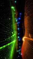 Abstraction of virtual futuristic waves creating a pleasant calming background. video