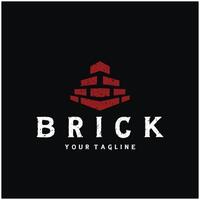 brick logo designs buildings, architectural buildings, civil engineering, building materials shops vector