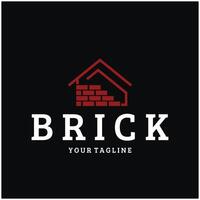 creative brick logo designs building, architectural buildings, civil engineering, building materials shops vector