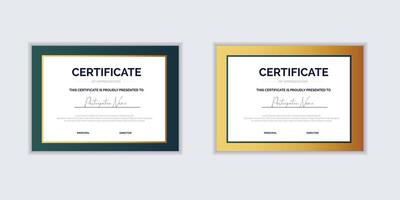 Certificate template and element modern for business. certificate of corporate success template illustration vector