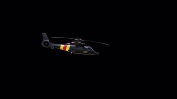 Belgium Coast Guard Helicopter Transparent video