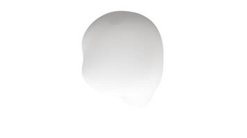 Liquid and flowing white geometric form on white video