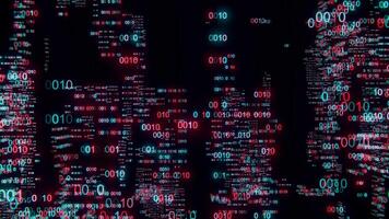 Binary Skyline the Digital Pulse of the City Loop Animated video