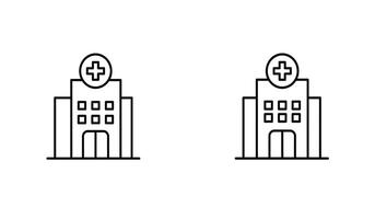 Two buildings with a cross on top of them vector