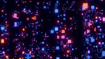 Neon Pulse Matrix Sci-Fi Grid in Motion Loop video