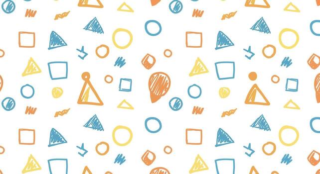 un vistoso modelo con formas y líneas vector