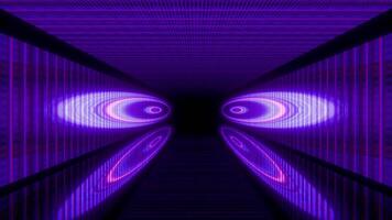 neon vortice fantascienza tunnel animazione ciclo continuo animato sfondo video