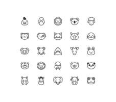 Minimalist Animal Silhouette Icons Flat Vect Art for Modern Design Projects vector
