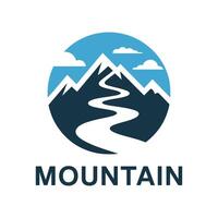 Symbolic Mountain Logo design vector