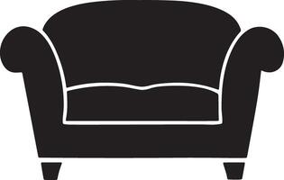 Relaxing in a Serene Black Sofa A Simple, Elegant Silhouette Illustration for Home Decor - Professional digital artwork with vibrant colors and detailed composition vector