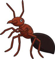 Cartoon ant character illustration vector