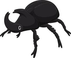 Insect Rhinoceros Beetle Animal Cartoon Clipart vector